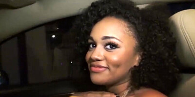 Dumped ebony teen Julie Kay public sex