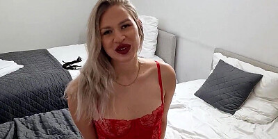 Lisa Schubert being a good little slut for her man