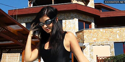 Hottie Jacqueline and Hope's pool girls xxx