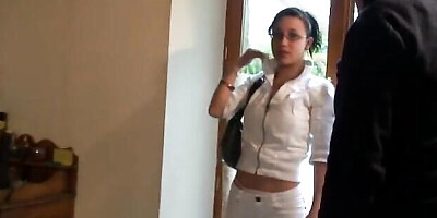 Rocking lass at french smut