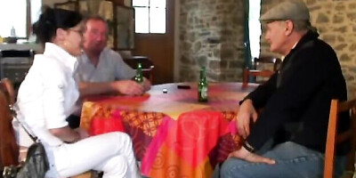 Rocking lass at french smut