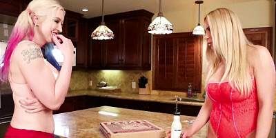 Flirtatious Leya and Olivia's hd clip