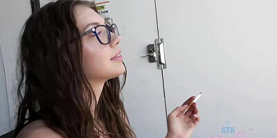 Footjob action with comely Elena Koshka from ATK Girlfriends