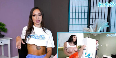 Glory hole video with sexual Kelsi Monroe and Lexi Luna from Cam Soda