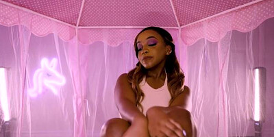 Inserted - Brunette Lily cum on tits