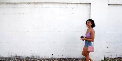 Black chick Scott Nails is fucked in a casting van