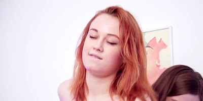 Lana Broks and her girlfriend are playing with strap-on dildo