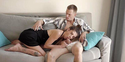 Sensual doggy style fuck with a brown-haired hottie Luna Naked