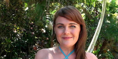 Erin Banks accompanied by JMac outdoors