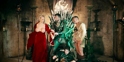 Gangbanging the queen in a GoT porn parody
