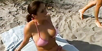 Precious model's outdoor action