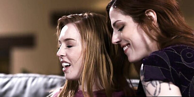 Flashy Lauren Phillips and Scarlett Mae's lesbian trailer