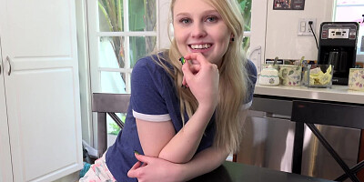 Blackout leads to the sex of eye-catching teen and stepbrother