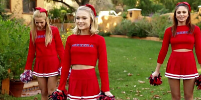 Dakota Skye does lesbian porn with cheerleaders