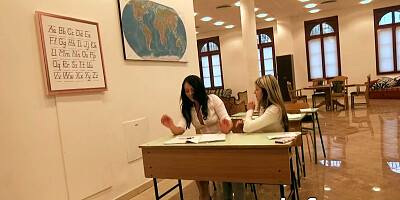 Teen schoolgirl has her pussy examined and fucked