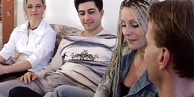 Swingers beauties get fucked in this vintage video