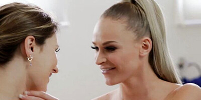 PORNOCHIC featuring Emma Hix and Paige Owens's small boobs sex