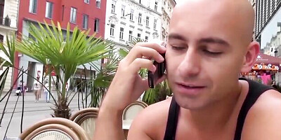 Isabella's big cock action