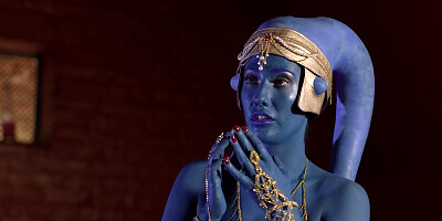 Threesome is going on in the Star Wars parody scene with girls