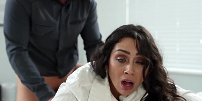 Lilly Hall is being fucked in the bootyhole by Nicky Rebel