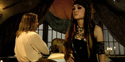 Two horny babes pleasing a well hung pirate