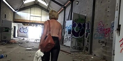 Lady Sonia nude striptease and flashing in public