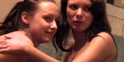 Two girls are licking their nipples and also their pussies