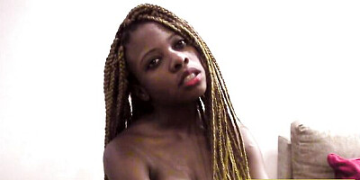 African Casting featuring hussy's blowjob action