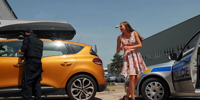 Infringer went too far and had to hook up with the policeman