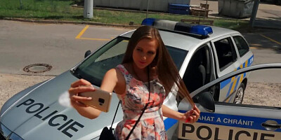 Infringer went too far and had to hook up with the policeman