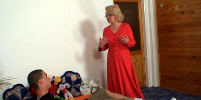 Lucky guy gets to fuck his lustful mother in law BIG TIME