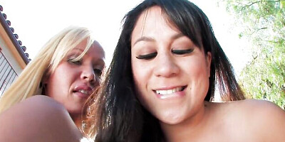 Outdoors movie with sinful Austin Taylor and Kayme Kai from PUBA