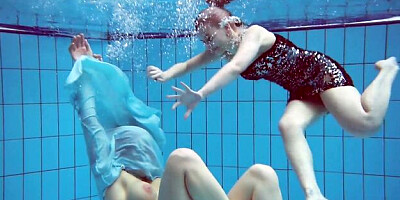 Talented dream girl's poolside smut