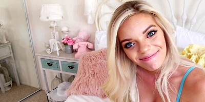 Fucking is much better for the blonde coed than house arrest
