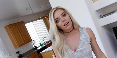 Fucking is much better for the blonde coed than house arrest