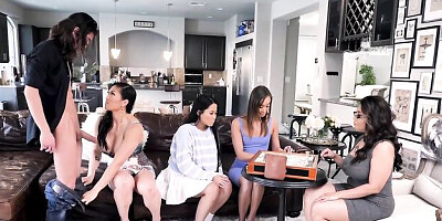 Christy Love and Nyomi Star are enjoying this huge cock