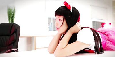 Asian trailer with graceful Marica Hase from PUBA