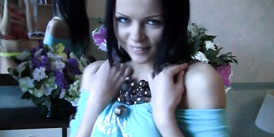 Watch stylish girlfriend's action