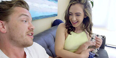 Petite Lily Jordan blowjob cum sex scene