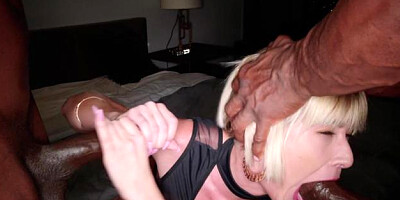 BlackedRAW: Blonde haired Jessie Saint plowed by BBC