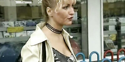Graceful girlfriend at public movie