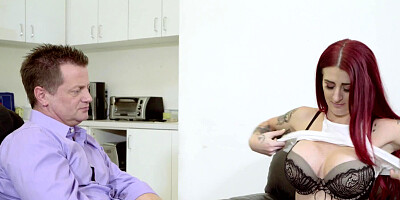 Fit babe Tana Lea fucks the boss at her new job