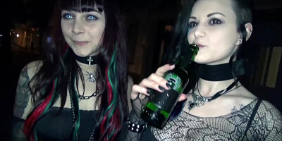 Boys found punk chicks who were drunk enough to fool around