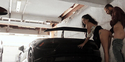 Scott Nails fucks his stepdaughter Harley Haze in the garage