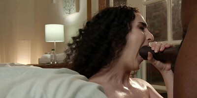 Black stallion Will Tile is hammering white chick Lyra Lockhart