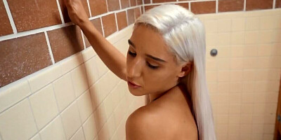 Cafeteria manager fucks the blonde whore in reverse cowgirl