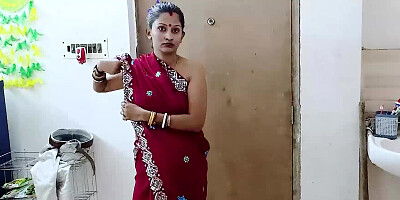 Indian woman with a fat ass works as a maid for a perv