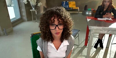 Teen bookworm loses her virginity in the library