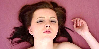 Shaved czech amateur loves masturbation