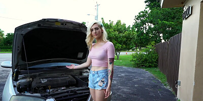 A blonde that has a sexy ass is in for a lot of anal penetration